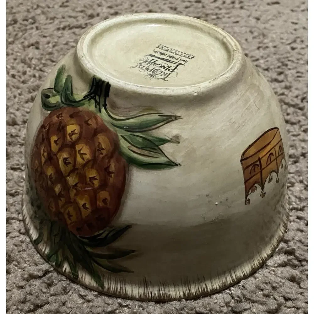 Tabletops 6” Bowl Unlimited Tropical Pineapple Soup Cereal Replacement bowl A1